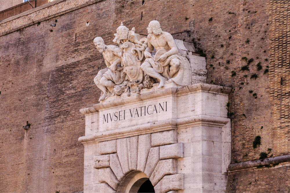 Eingang zum Vatikanischen Museum, Rom, Italien